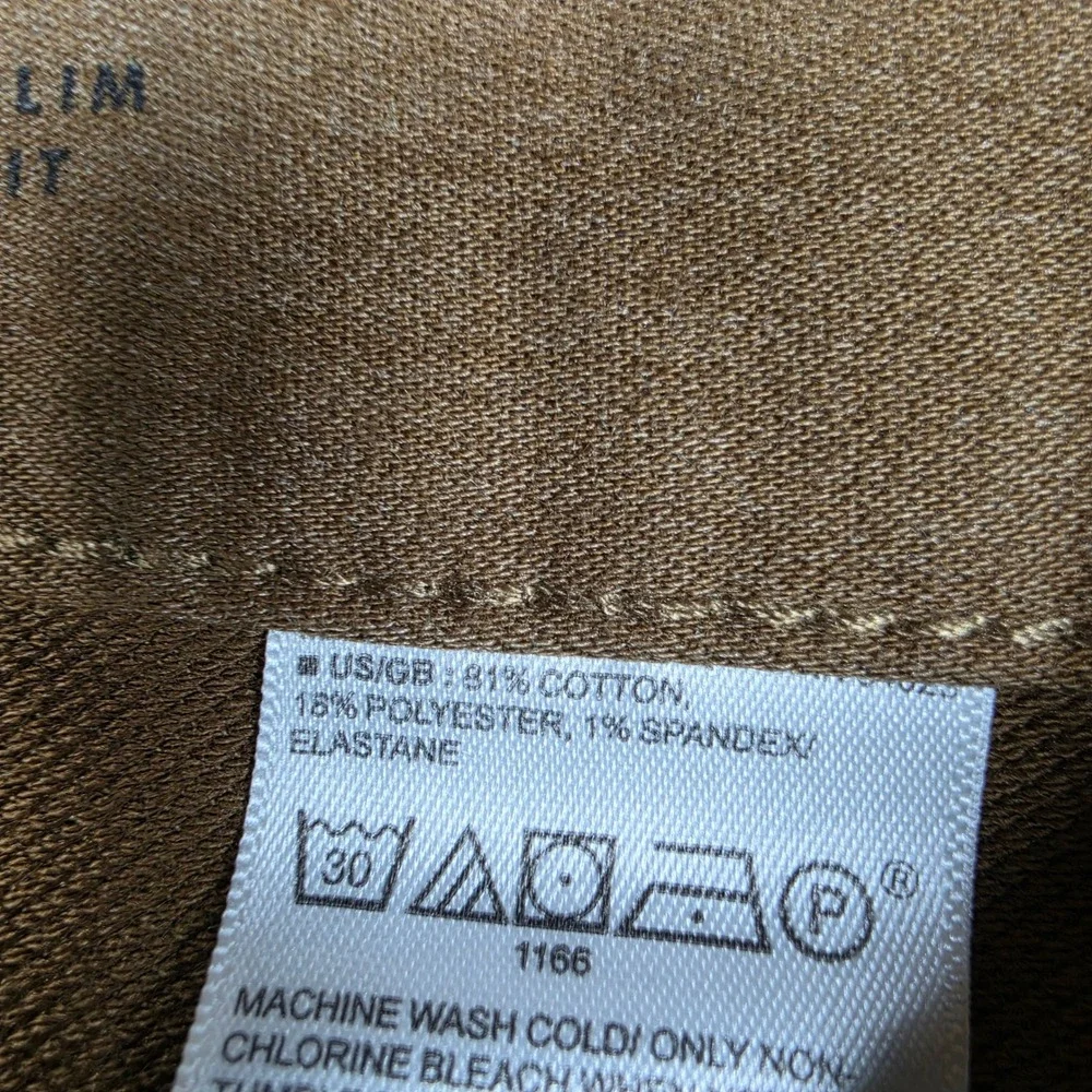 NEW Banana Republic Traveler Slim Fit Mens 33x30 Brown Spandex Stretch 700055010
